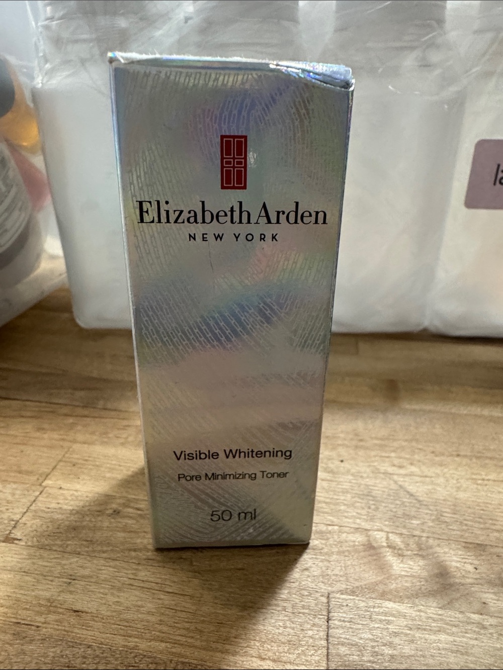 Elizabeth Arden Holographic Silver Visible Whitening Pore Toner brand new
